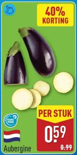 ALDI Aubergine aanbieding