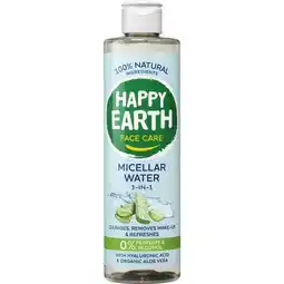 Etos Happy Earth 100% Natuurlijke Face Care Micellair Water 3-In-1 300 Ml aanbieding