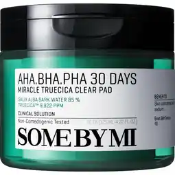 Etos SOME BY MI AHA BHA PHA 30 Days Miracle Truecica Clear Pad 70 stuks aanbieding
