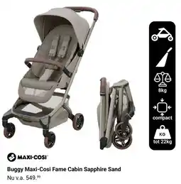 Van Asten BabySuperstore Buggy Maxi-Cosi Fame Cabin Sapphire Sand aanbieding