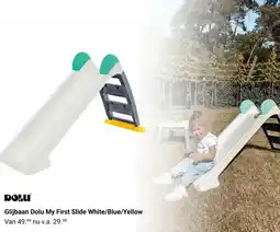 Van Asten BabySuperstore Glijbaan Dolu My First Slide White/Blue/Yellow aanbieding