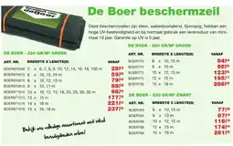 De Boer Drachten De boer beschermzeil aanbieding