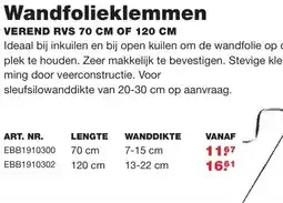 De Boer Drachten Wandfolieklemmen aanbieding