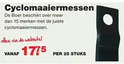 De Boer Drachten Cyclomaaiermessen aanbieding