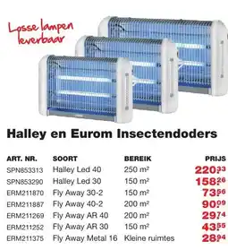 De Boer Drachten Halley en eurom insectendoders aanbieding
