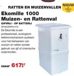 De Boer Drachten Ekomille Muizen en Rattenval aanbieding