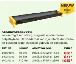 De Boer Drachten Grondvoerbakken aanbieding
