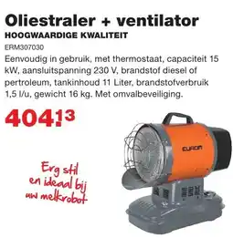 De Boer Drachten Oliestraler + ventilator aanbieding