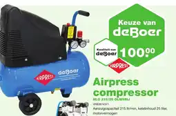 De Boer Drachten Airpress compressor aanbieding