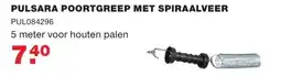 De Boer Drachten Pulsara poortgreep met spiraalveer pul084296 aanbieding