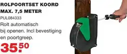 De Boer Drachten Rolpoortset koord max. 7,5 meter aanbieding