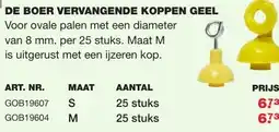 De Boer Drachten De boer vervangende koppen geel aanbieding
