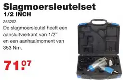 De Boer Drachten Slagmoersleutelset 1/2 INCH aanbieding