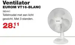 De Boer Drachten Ventilator eurom vt16-blanc aanbieding