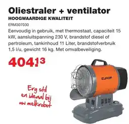 De Boer Drachten Oliestraler + ventilator aanbieding
