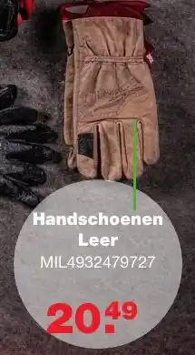 De Boer Drachten Handschoenen Leer aanbieding