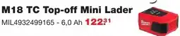 De Boer Drachten Milwaukee M18 TC Top-off Mini Lader aanbieding