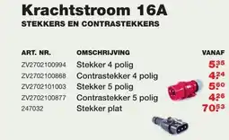 De Boer Drachten Krachtstroom 16A aanbieding