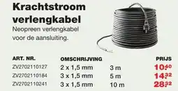 De Boer Drachten Krachtstroom verlengkabel aanbieding