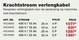 De Boer Drachten Krachtstroom verlengkabel aanbieding