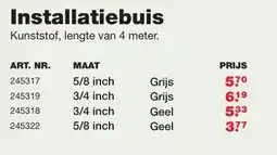 De Boer Drachten Installatiebuis aanbieding