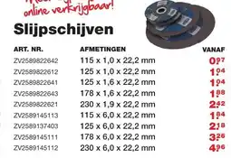 De Boer Drachten Slijpschijven aanbieding