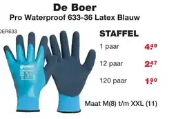 De Boer Drachten De Boer Pro Waterproof 633-36 Latex Blauw aanbieding