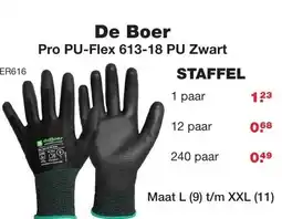 De Boer Drachten De Boer Pro PU-Flex 613-18 PU Zwart aanbieding