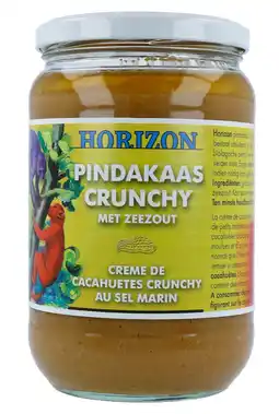 De Online Drogist Horizon Pindakaas Crunchy Met Zeezout aanbieding