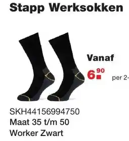De Boer Drachten Stapp Werksokken aanbieding