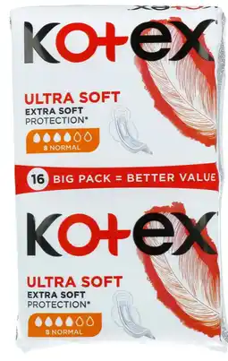 De Online Drogist Kotex Ultra Soft Normal Maandverband aanbieding
