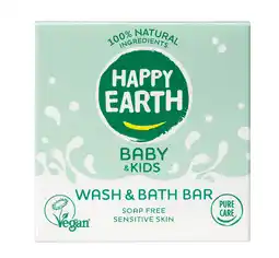 De Online Drogist Happy Earth Baby & Kids Wash & Bath Bar aanbieding