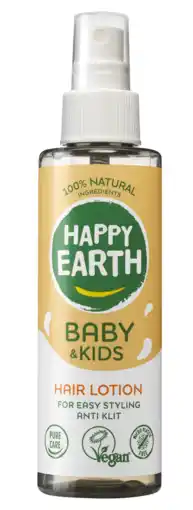 De Online Drogist Happy Earth Baby & Kids Hair Lotion aanbieding