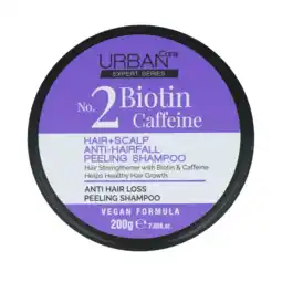 De Online Drogist Urban Care No.2 Biotin Caffeine Hair + Scalp Anti-Hairfall Peeling Shampoo aanbieding
