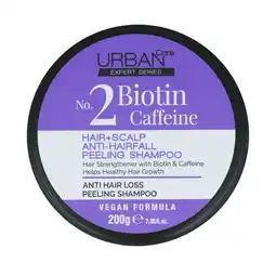 De Online Drogist Urban Care No.2 Biotin Caffeine Hair + Scalp Anti-Hairfall Peeling Shampoo aanbieding