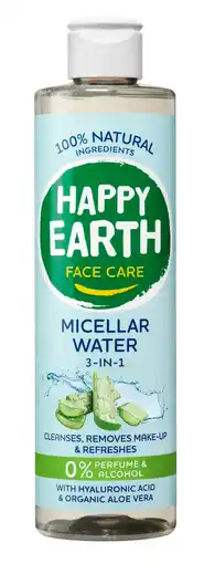 De Online Drogist Happy Earth Micellar Water 3-in-1 aanbieding