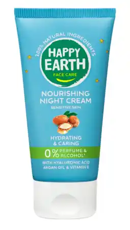 De Online Drogist Happy Earth Nourishing Night Cream aanbieding