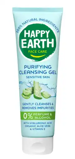 De Online Drogist Happy Earth Purifying Cleansing Gel aanbieding