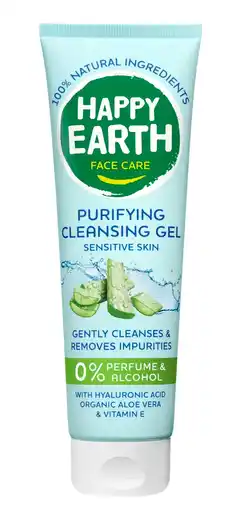 De Online Drogist Happy Earth Purifying Cleansing Gel aanbieding