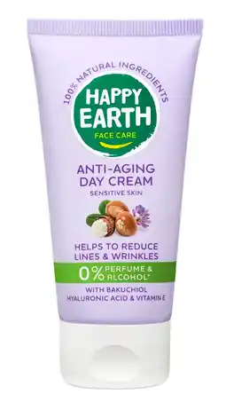 De Online Drogist Happy Earth Anti-Aging Day Cream aanbieding