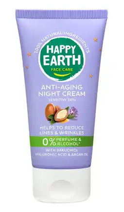 De Online Drogist Happy Earth Anti-Aging Night Cream aanbieding