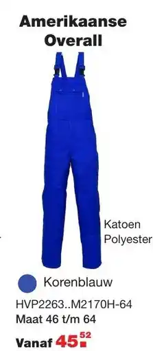 De Boer Drachten Amerikaanse Overall aanbieding