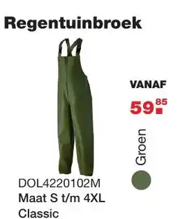 De Boer Drachten Regentuinbroek aanbieding