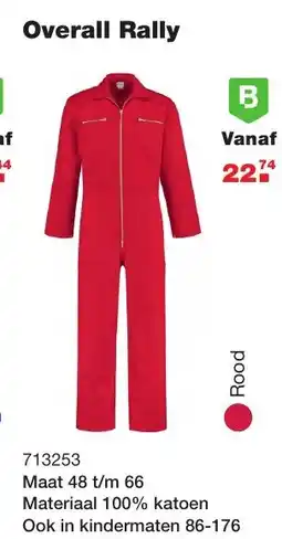 De Boer Drachten Overall Rally aanbieding