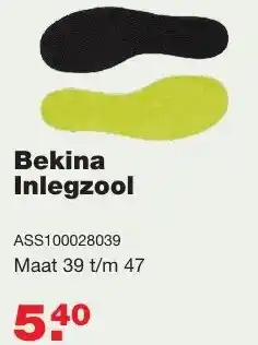 De Boer Drachten Bekina Inlegzool aanbieding