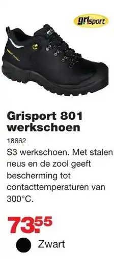 De Boer Drachten Grisport 801 werkschoen aanbieding