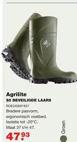 De Boer Drachten Agrilite s5 beveiligde laars aanbieding