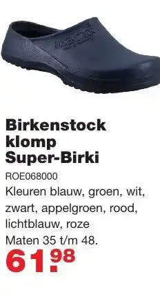 De Boer Drachten Birkenstock klomp Super-Birki aanbieding