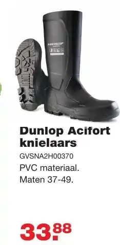 De Boer Drachten Dunlop Acifort knielaars aanbieding