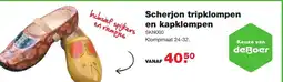 De Boer Drachten Scherjon tripklompen en kapklompen aanbieding